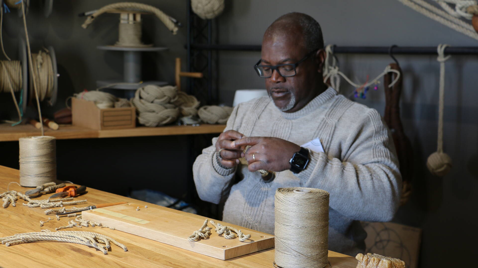 José, mateloteur à la Corderie Royale © M. Domenici  