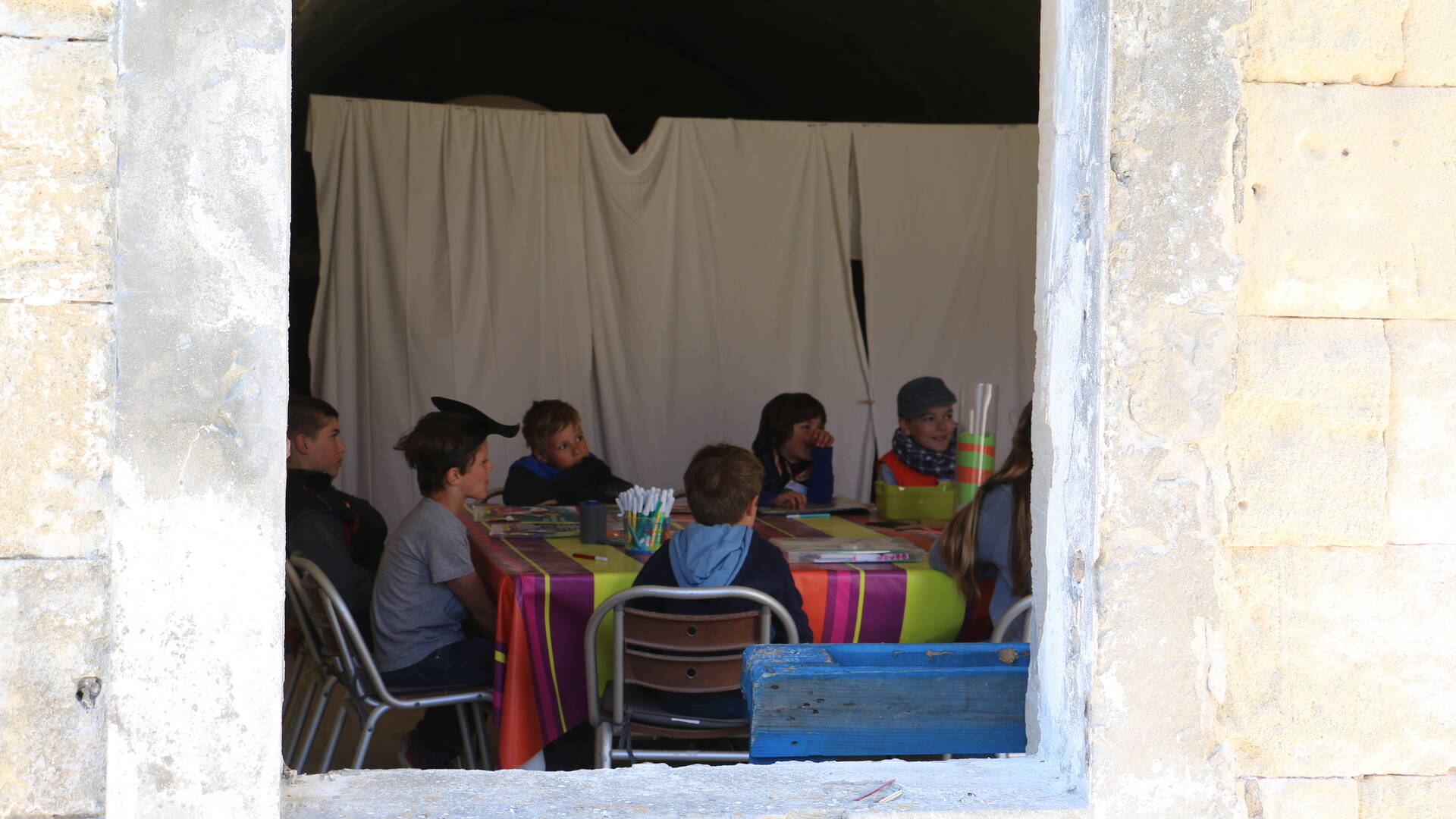 Aventure créative au fort Liédot, île d'Aix © M. Domenici 