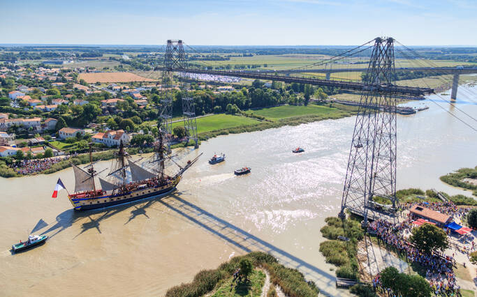 Echillais, the Transporter Bridge