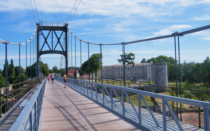 Suspension Bridge in Tonnay-Charente