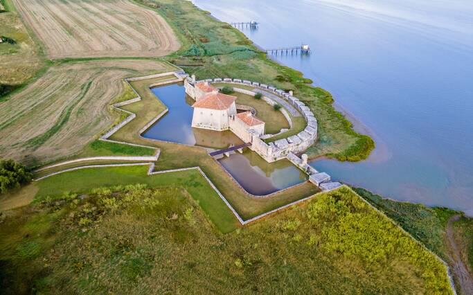 Aerial view of fort Lupin