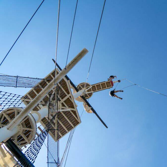 accro-mâts,le parc d’aventure, pour virevolter de mât en mât à Rochefort