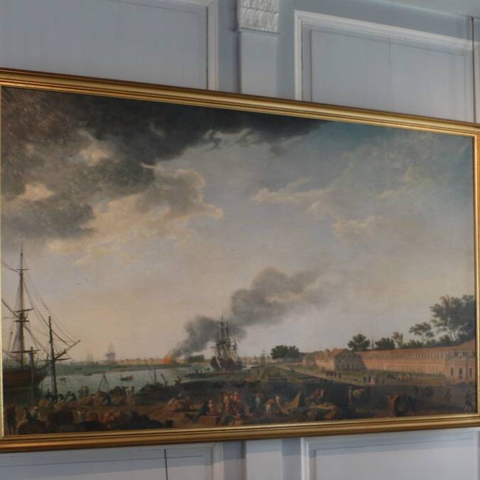 Tableau de Vernet exposé au musée national de la Marine Rochefort © M. Domenici