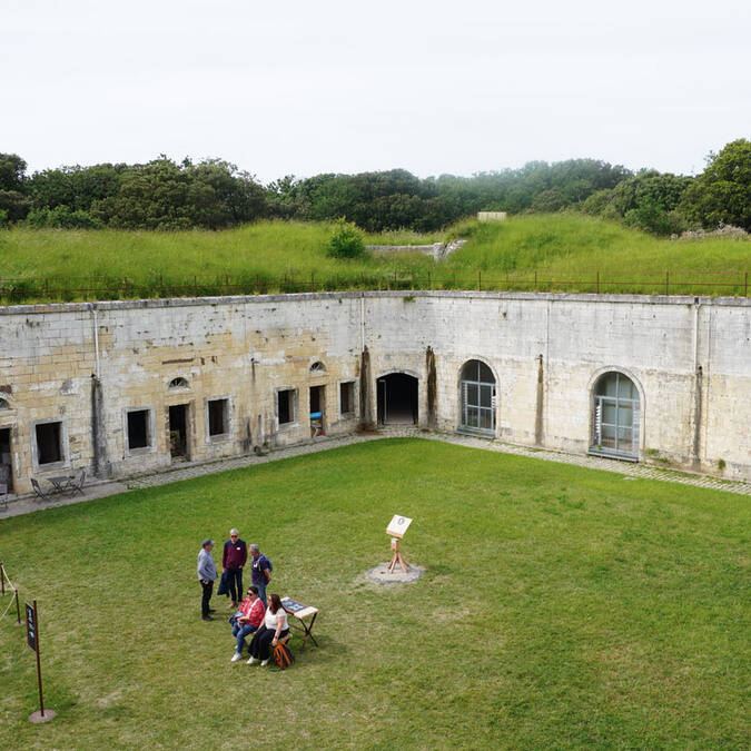 Cour intérieure du Fort Liédot, île d'Aix 