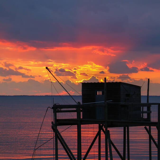 Coucher de Soleil Port-des-Barques 