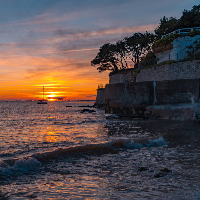 coucher-de-soleil-fouras-les-bains-rochefort-ocean © Sam Hammad